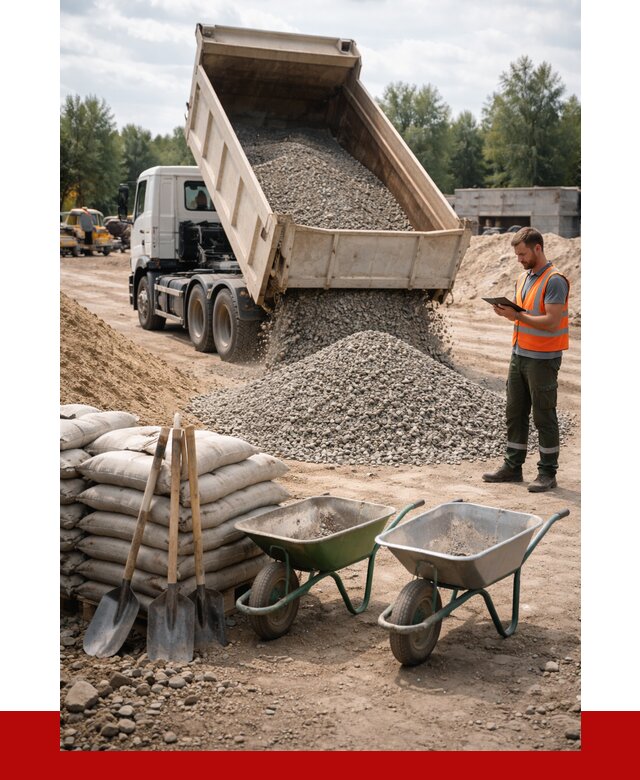 Доставка нерудных материалов в Северодвинске от 1215 руб. | ПРОНЕРУДСвр