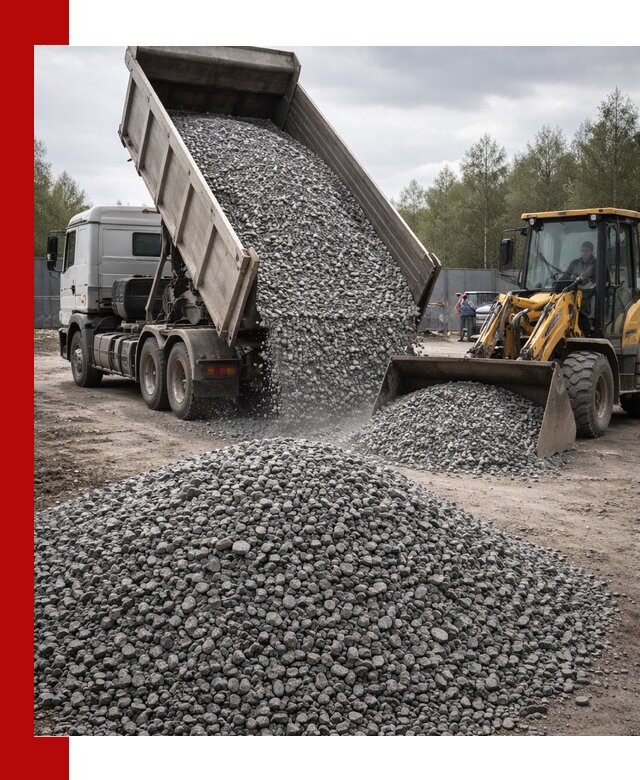 Доставка и продажа щебня гранитного в Северодвинске