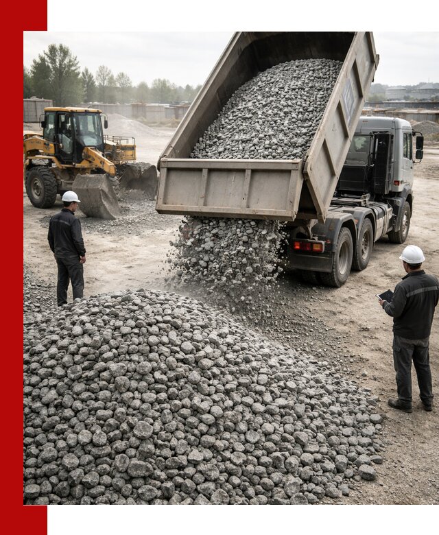Доставка гранитного щебня фракции 20-40 в Северодвинске