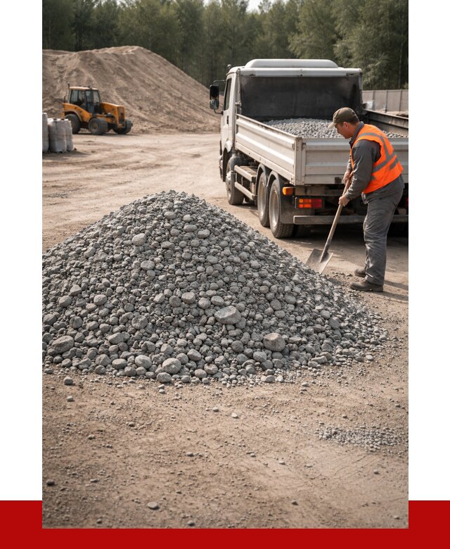 Гравийный щебень фракция 5-10 в Северодвинске от 2227 р. | ПРОНЕРУДСвр