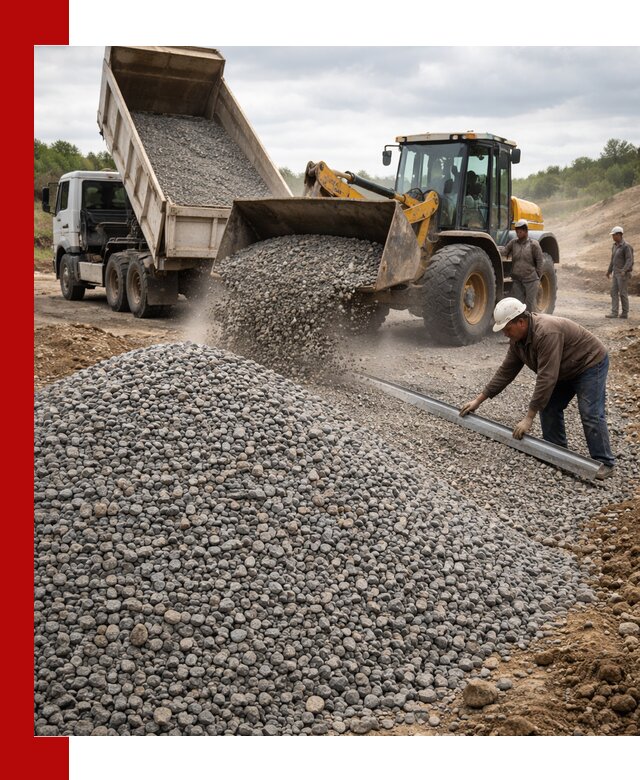 Гравийный щебень фракция 5-20 с доставкой в Северодвинске
