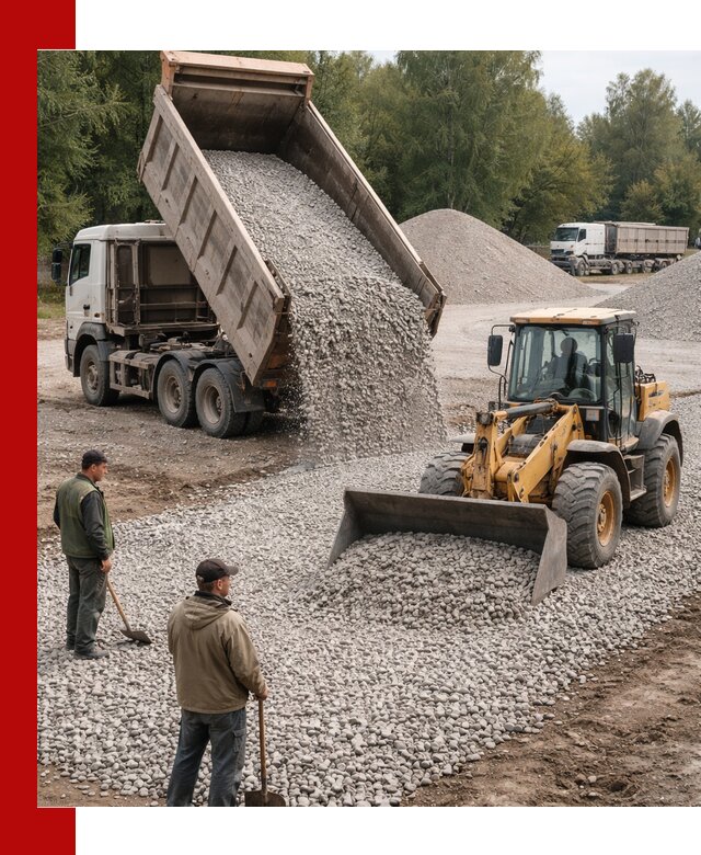 Купить гравийный щебень фракция 20-40 в Северодвинске с доставкой
