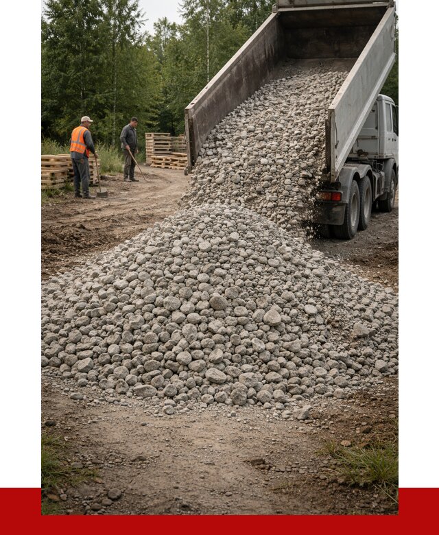 гравийный щебень фракция 70-120 в Северодвинске от 2480 р. ПРОНЕРУДСвр