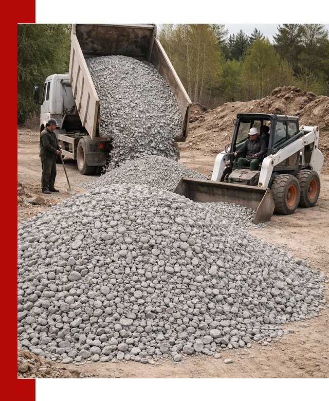 Доставка доломитового щебня в Северодвинске напрямую от карьера