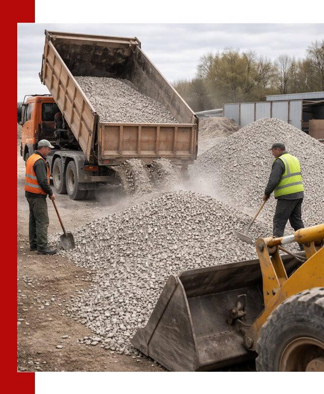 Доломитовый щебень фракции 5-20 с доставкой в Северодвинске