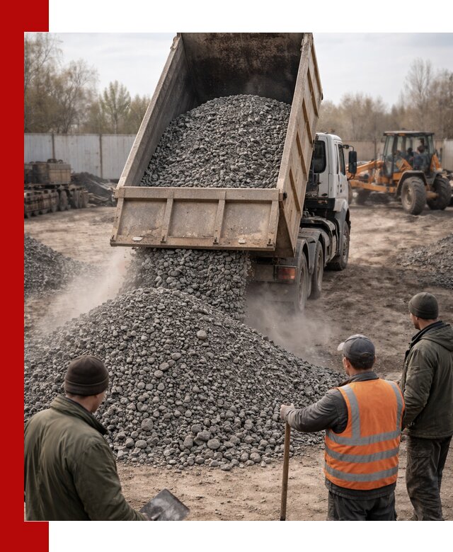 Доставка шлакового щебня в удобные сроки по выгодной цене в Северодвинске