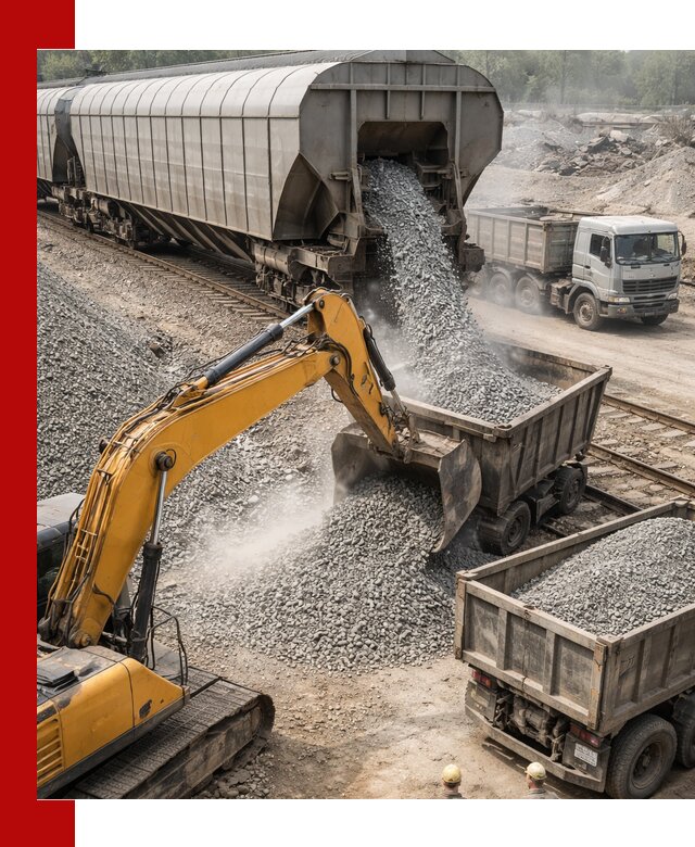 Доставка железнодорожного щебня в Северодвинске крупными партиями быстрого отгруза