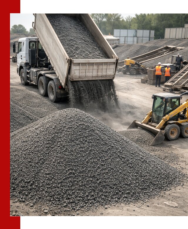 Вторичный щебень фракция 0–5 с доставкой в Северодвинске
