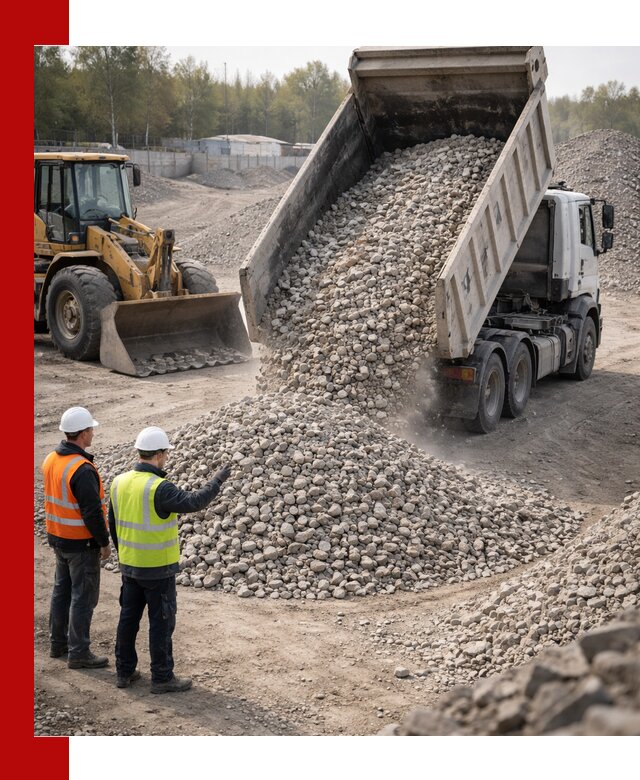 Вторичный щебень фракция 40–70 доставка в Северодвинске