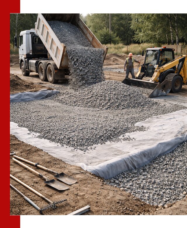 Щебень для фундамента с доставкой в Северодвинске