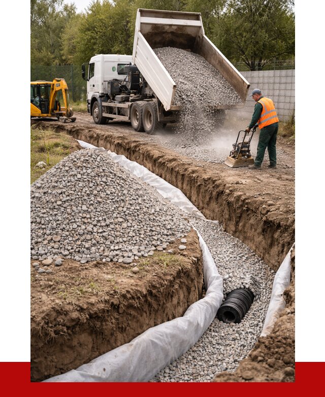 Щебень для дренажа в Северодвинске от 1872 р., ПРОНЕРУДСвр доставка