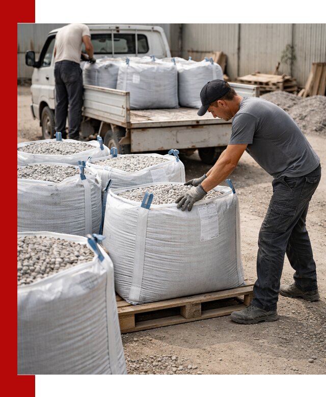Доставка щебня в мешках по выгодным ценам в Северодвинске