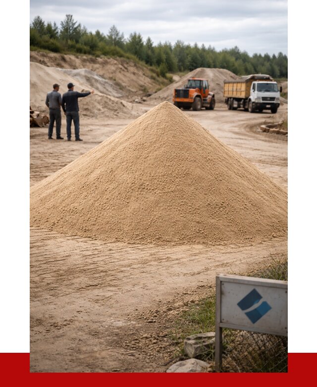 Карьерный песок навалом в Северодвинске от 1822 р. | ПРОНЕРУДСвр