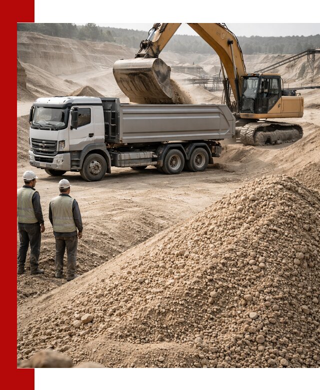 Карьерный крупнозернистый песок с доставкой в Северодвинске