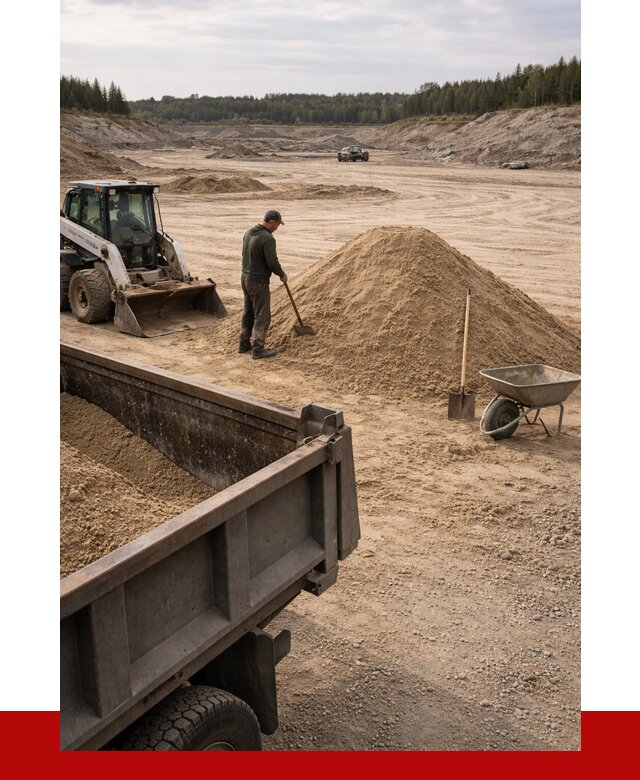 Карьерный песок среднезернистый в Северодвинске, от 2227 р. ПРОНЕРУДСвр