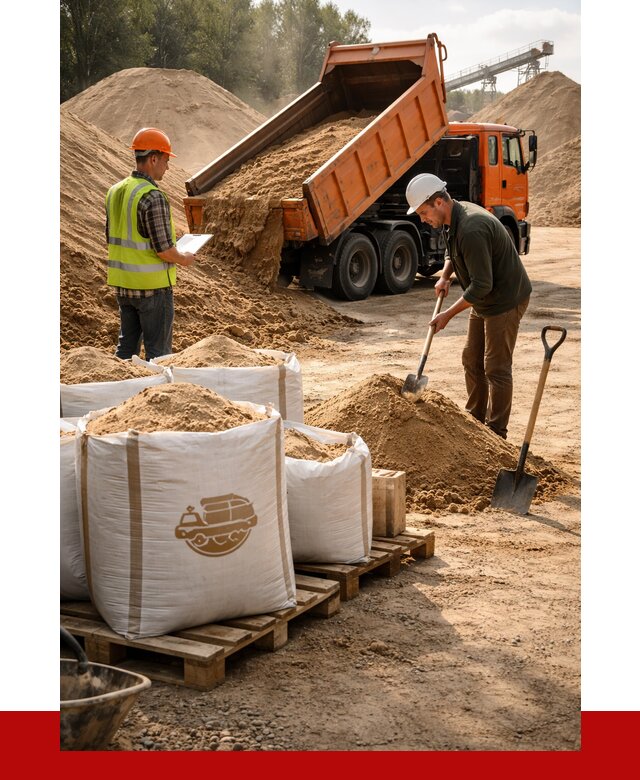 Строительный песок в Северодвинске от 2227 р. с доставкой, ПРОНЕРУДСвр