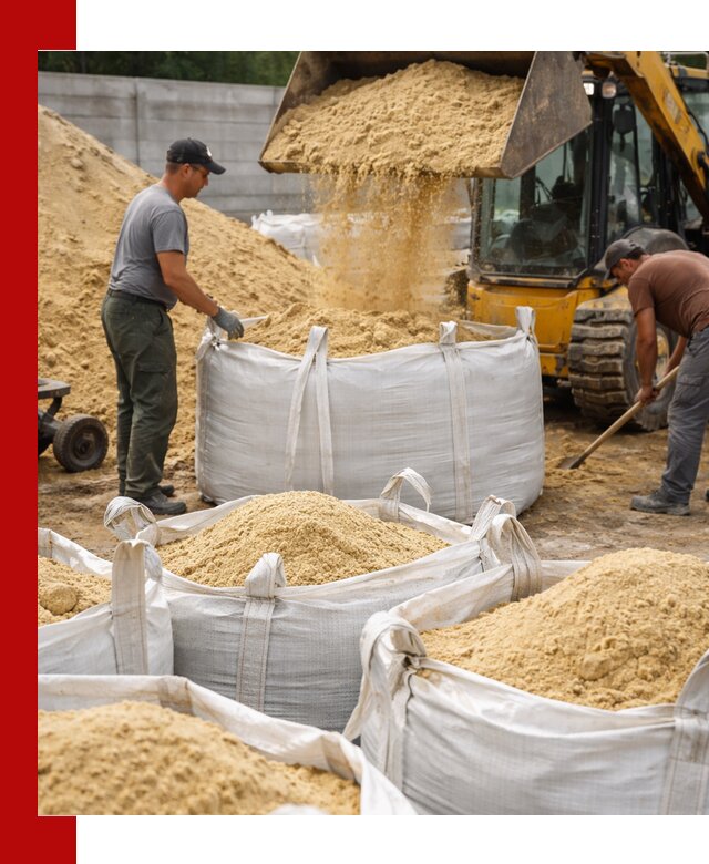 Поставка качественного песка для кладки в Северодвинске