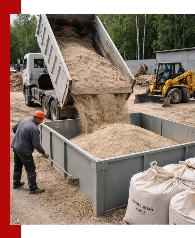 Кварцевый песок для фильтра в Северодвинске — доставка и качество