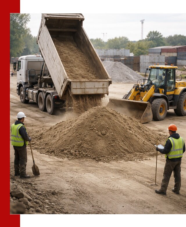 Доставка и продажа пескогрунта оптом и в розницу в Северодвинске