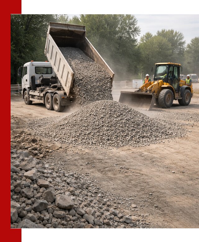 Гравий фракция 5–20 доставка в Северодвинске оптом и в розницу