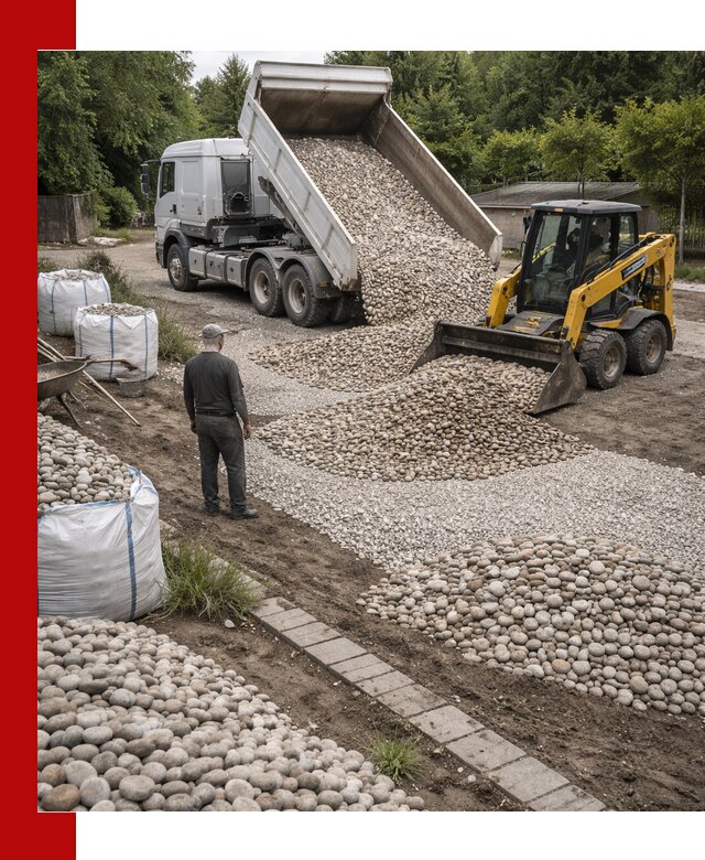 Доставка морской гальки оптом и в розницу в Северодвинске