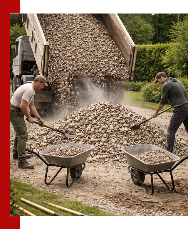 Доставка и продажа декоративной гальки в Северодвинске