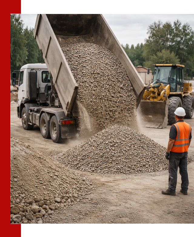 Доставка щпс в Северодвинске — щебеночно-песчаная смесь под заборы и дорожки