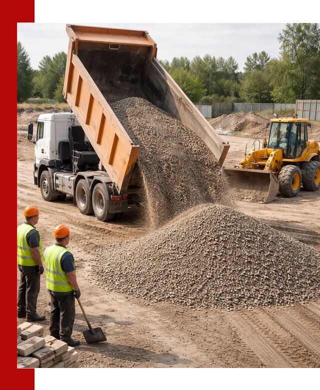 Доставка щебёночно-песчаной смеси ЩПС С7 в Северодвинске
