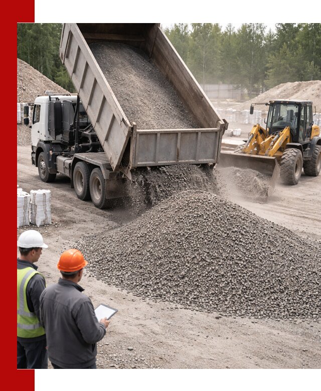 Доставка и продажа гранитного отсева 0-10 в Северодвинске