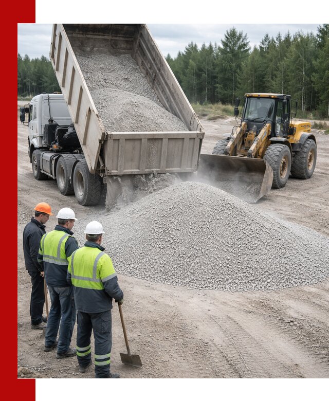 Известняковый отсев 0-5 доставка в Северодвинске быстро и выгодно