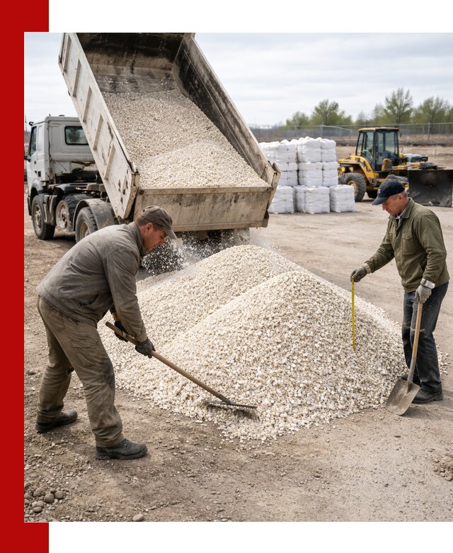 Мраморная крошка с доставкой и разгрузкой в Северодвинске
