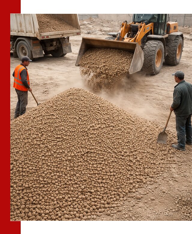 Керамзит фракция 10-20 с доставкой в Северодвинске