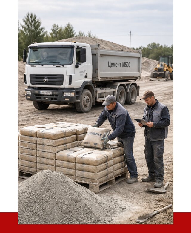 Купить цемент м500 с доставкой в Северодвинске от 5263 р. | ПРОНЕРУДСвр