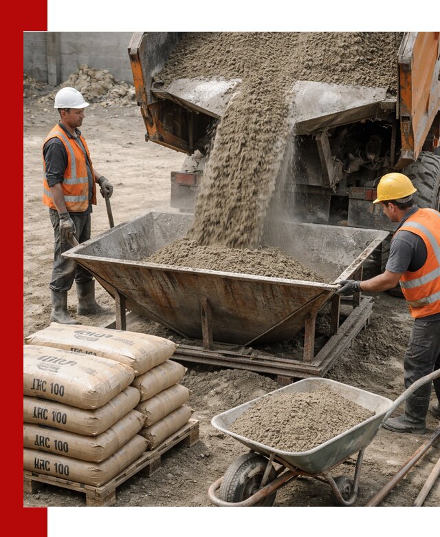 Доставка цементно-песчаной смеси М100 в Северодвинске