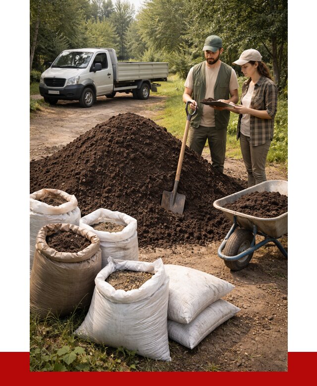 Купить грунт с доставкой в Северодвинске от 4554 р. за м3 | ПРОНЕРУДСвр