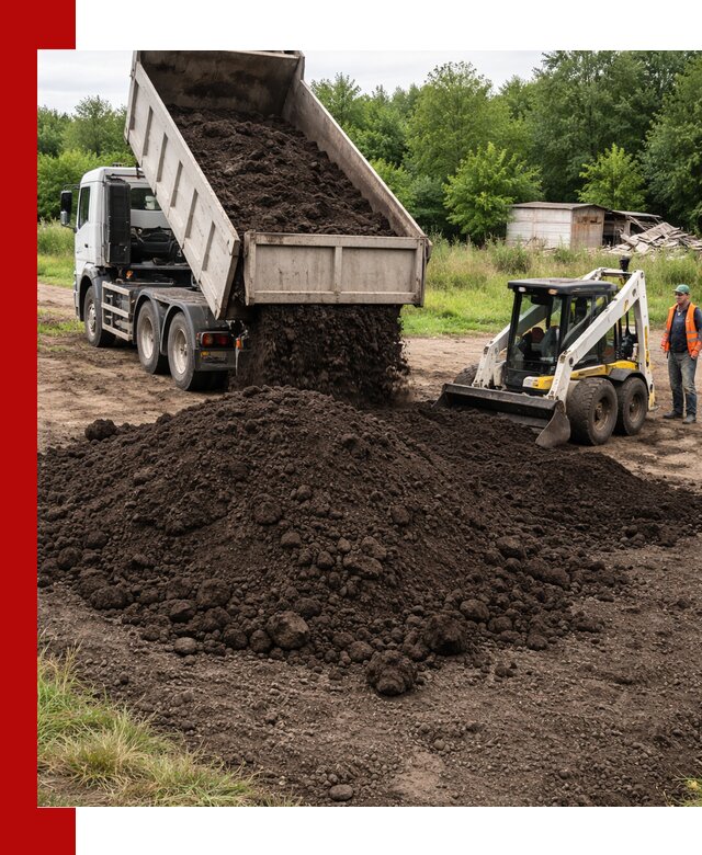 Поставка плодородной земли с доставкой самосвалом в Северодвинске