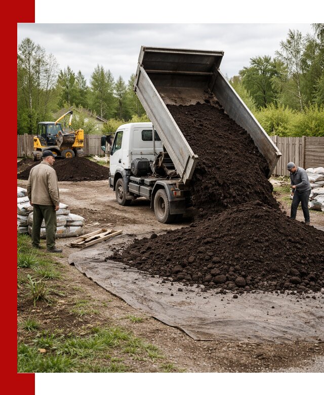 Доставка качественного почвогрунта в Северодвинске оптом и в розницу