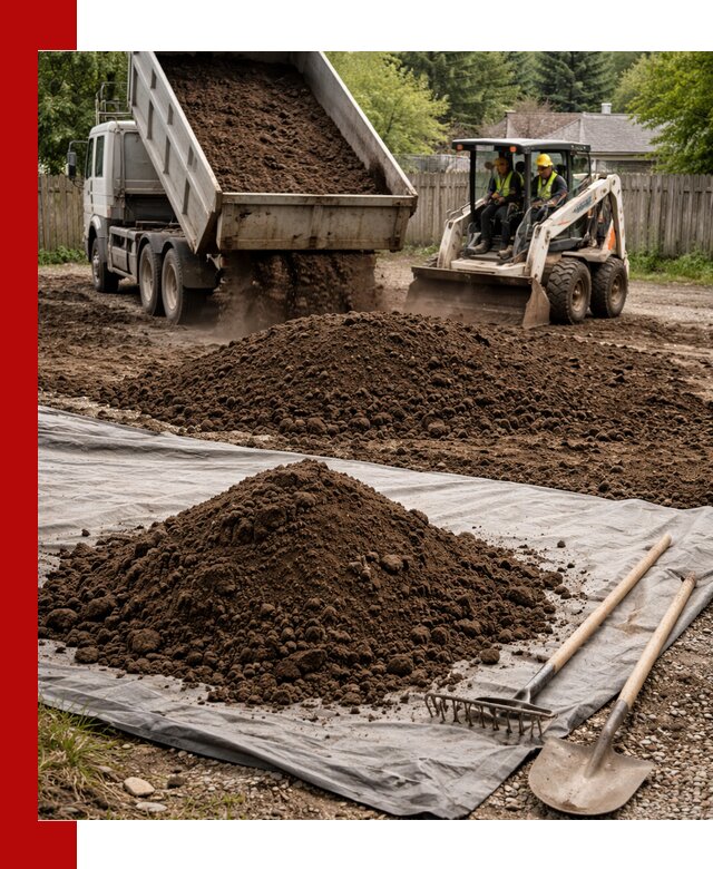 Грунт для отсыпки участка с доставкой в Северодвинске