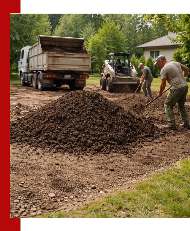 Доставка и укладка грунта для газона в Северодвинске