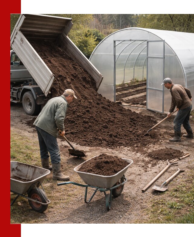 Грунт для теплицы с доставкой в Северодвинске — плодородный субстрат под растения