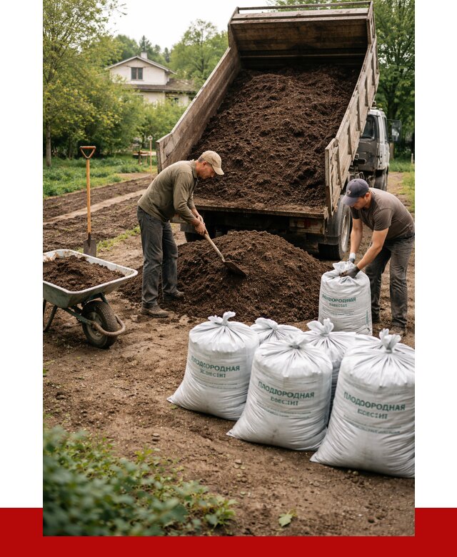 Плодородная смесь в Северодвинске от 4251 р./куб с доставкой | ПРОНЕРУДСвр