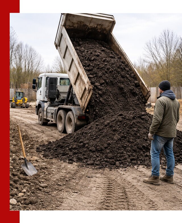 Доставка чернозема навалом в Северодвинске быстро и выгодно