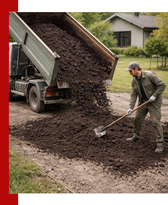 Чернозем для газона с доставкой в Северодвинске быстро и качественно