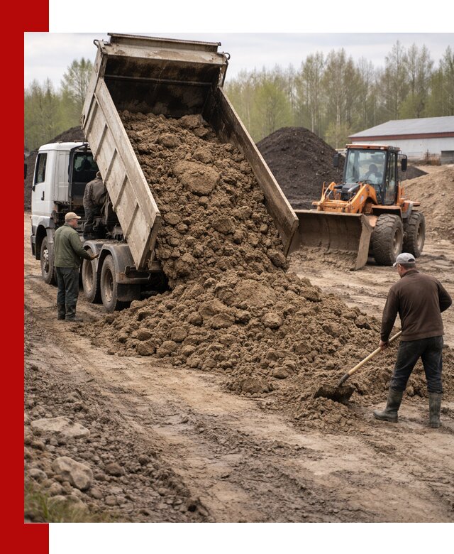 Доставка глин и суглинков в Северодвинске оптом и вкрай