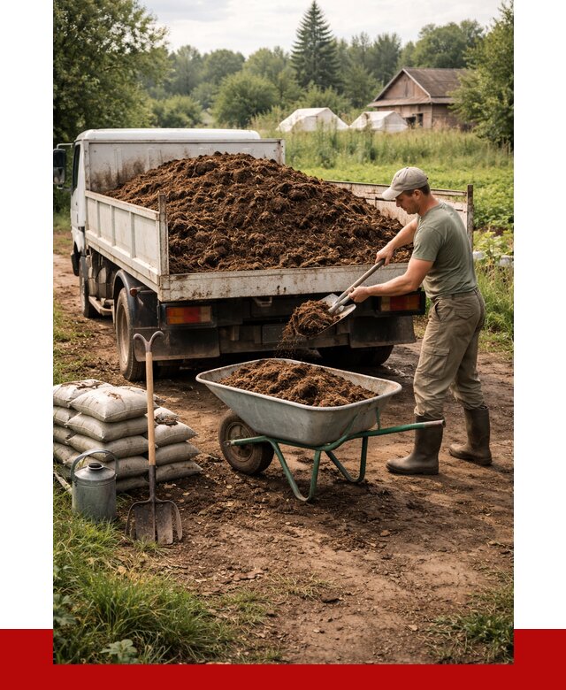 Купить коровий навоз с доставкой в Северодвинске от 1822 р. | ПРОНЕРУДСвр