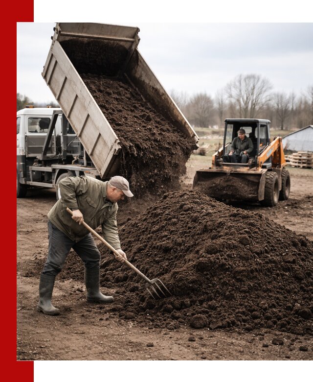 Доставка и продажа перегноя в Северодвинске быстро и дешево
