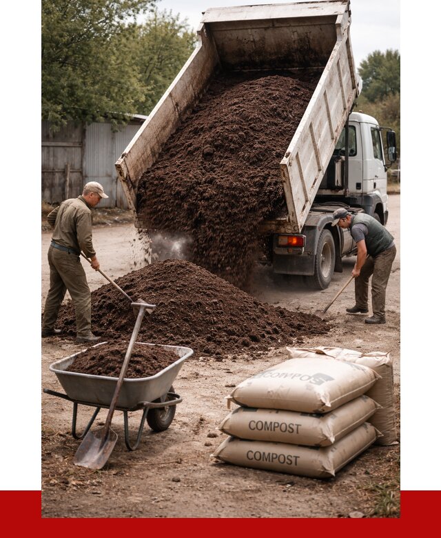 Купить компост в Северодвинске от 4251 р. за куб с доставкой | ПРОНЕРУДСвр