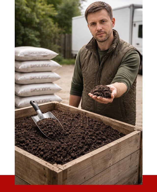 Купить биогумус в Северодвинске с доставкой от 8603 р. за куб | ПРОНЕРУДСвр