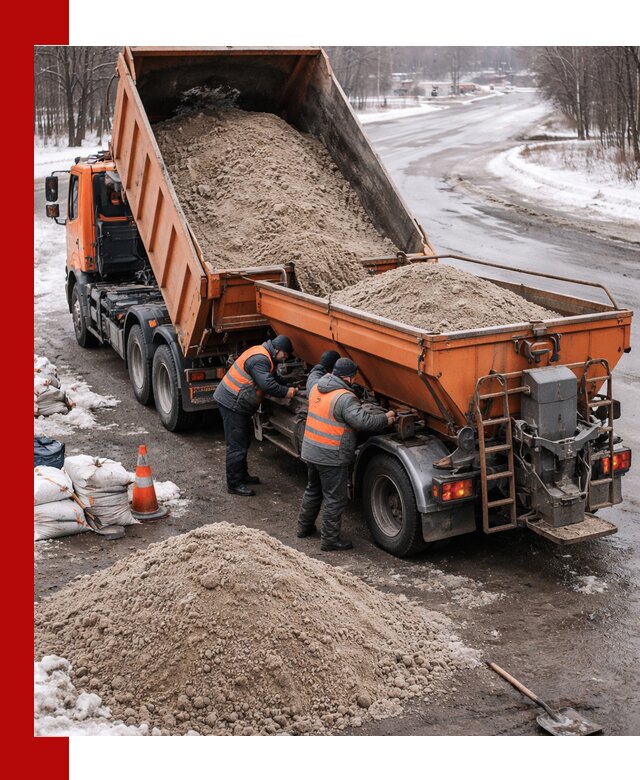 Поставка и вывоз пескосоля в Северодвинске оптом и в розницу