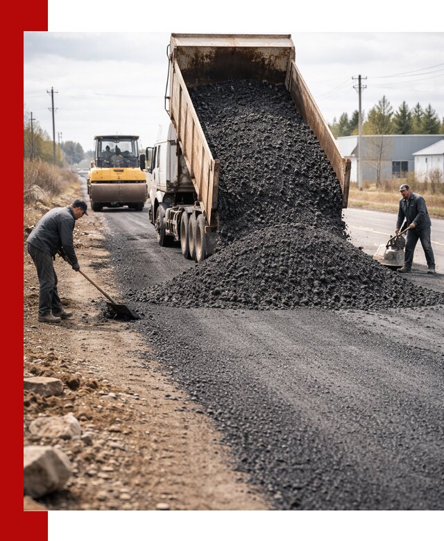 Асфальтовая крошка для дорог в Северодвинске — поставка и доставка